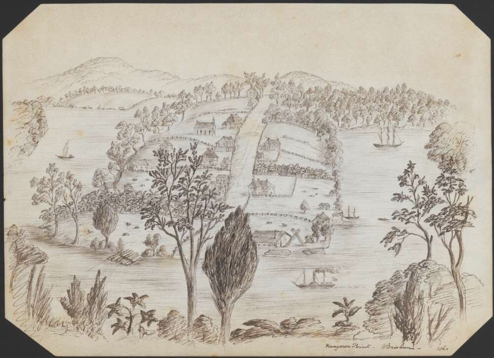 Sketch of Kangaroo Point, ca.1860